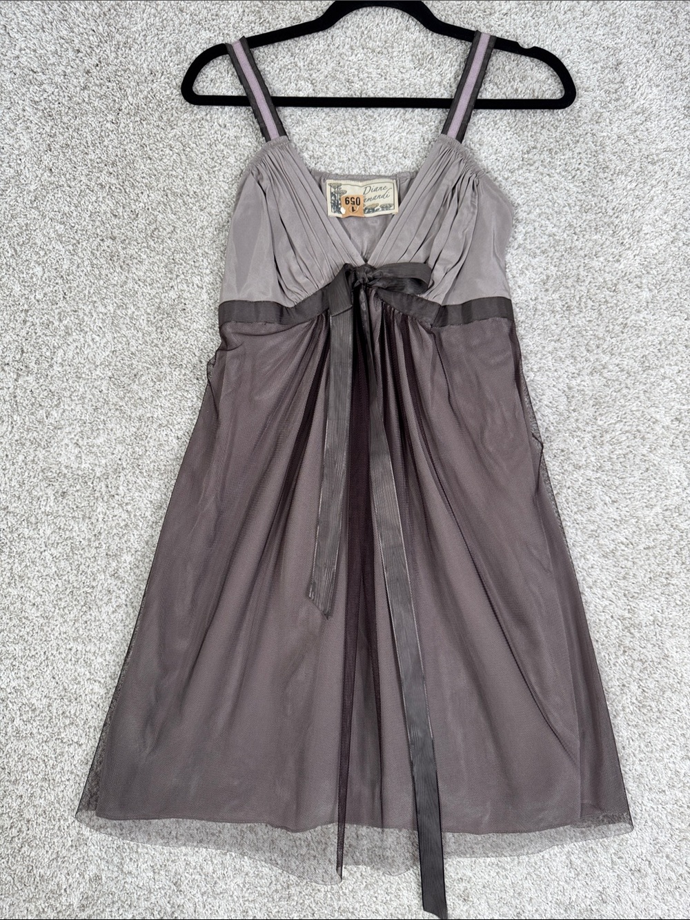 Vintage Diane Samandi Silk Lavender Camisole - Medium